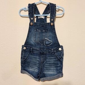 Epic Threads Blue Denim Overalls with Heart Detail